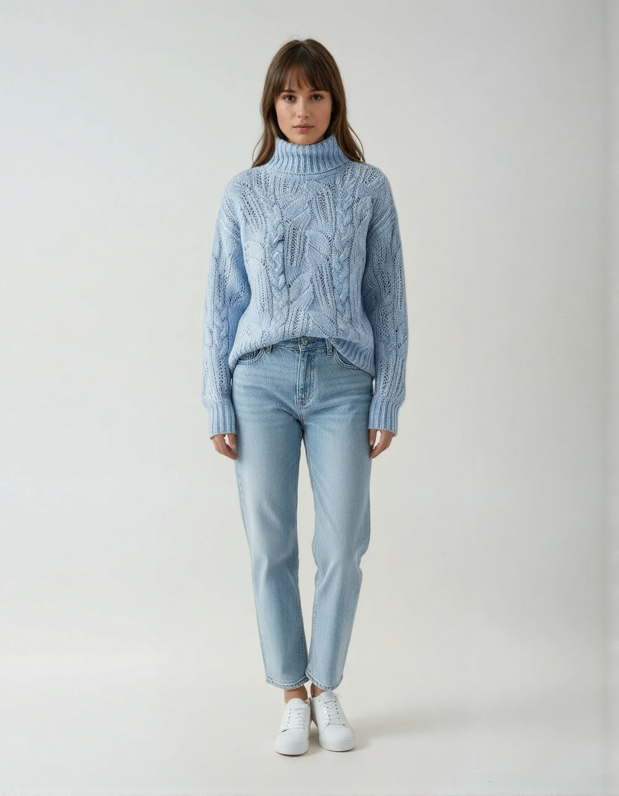 Cloud | Sweter splot warkoczowy